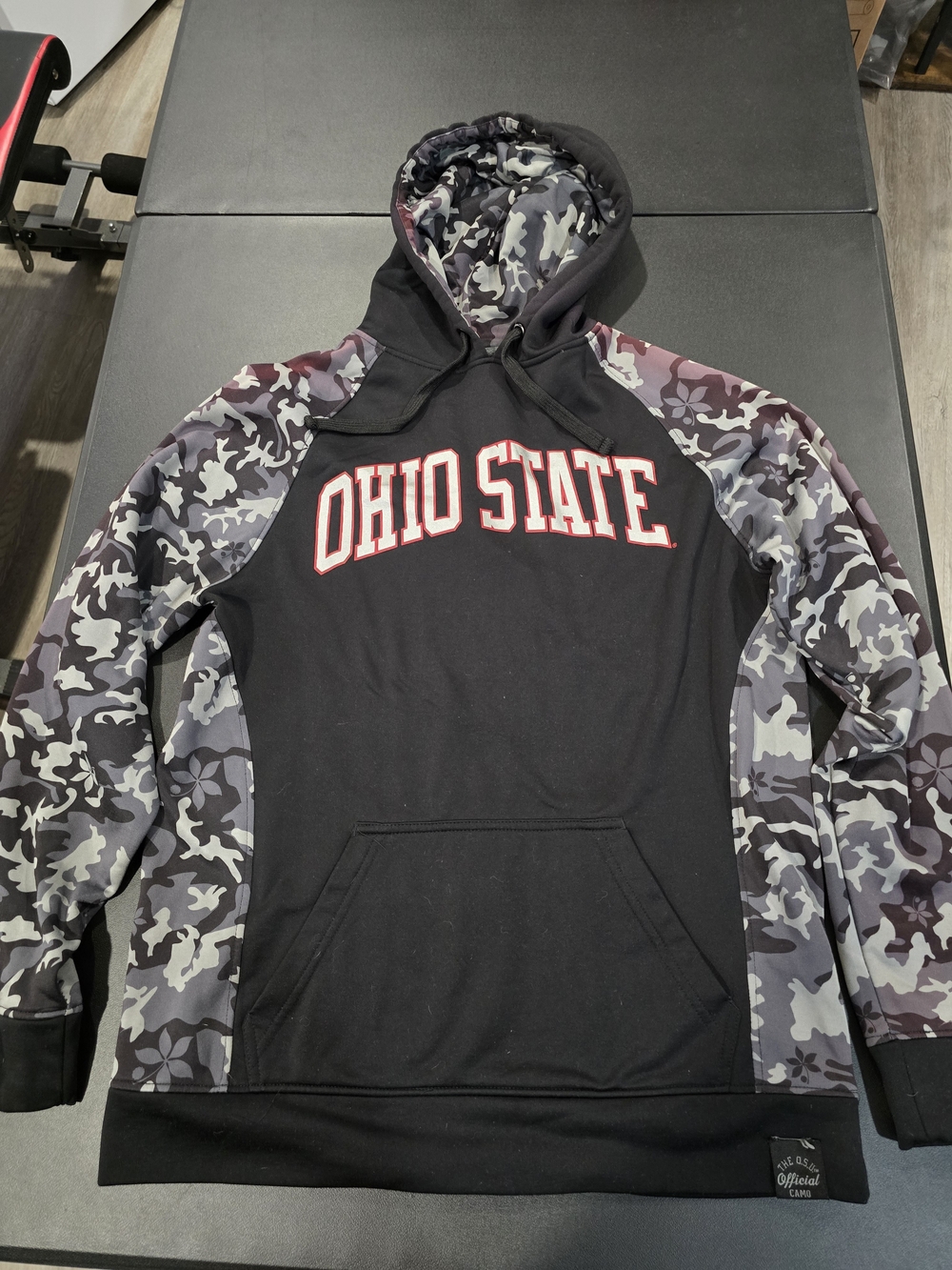 Ohio State Black Camo Sleeve Pullover Hoodie
